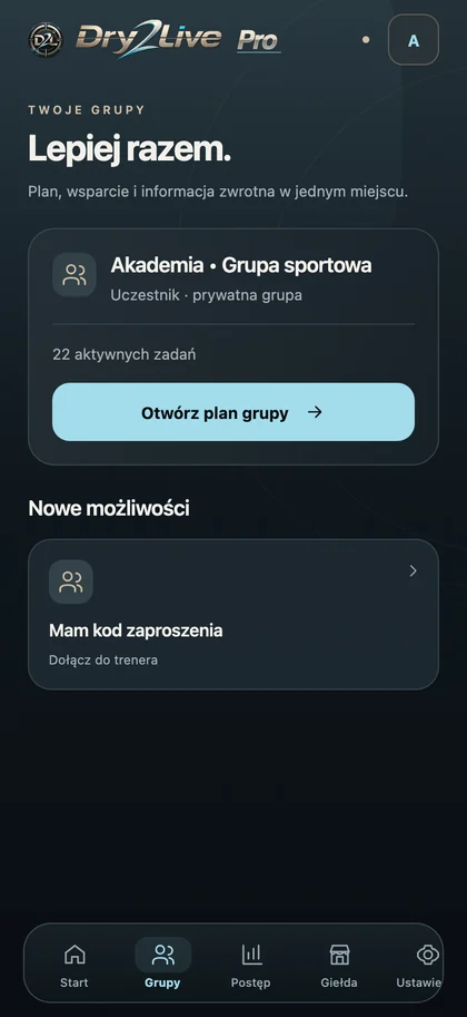 Dry2Live — grupy i współpraca