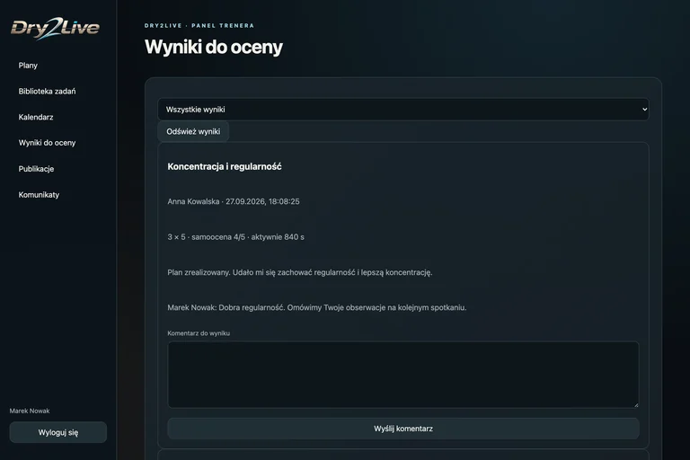 Dry2Live — przegląd i ocena wyników