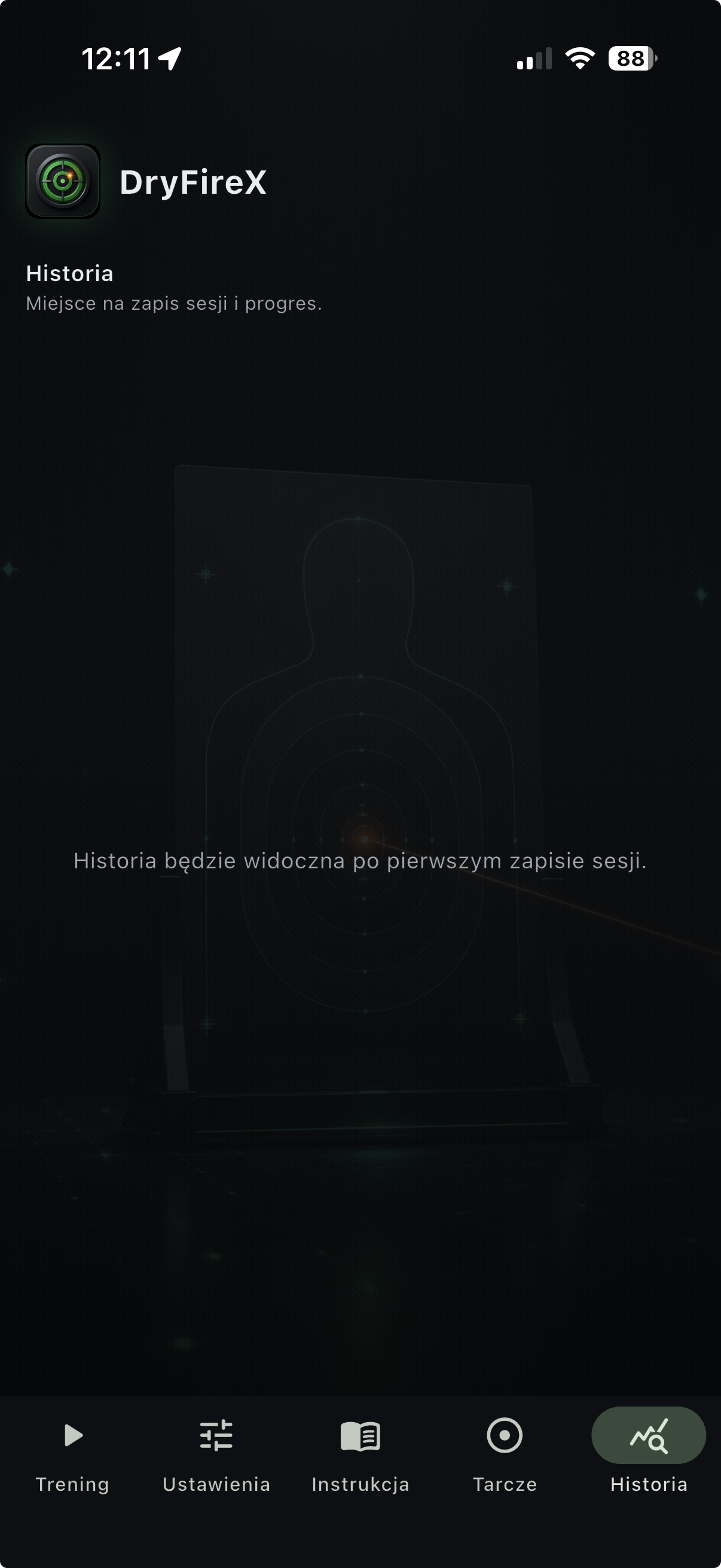 Lista treningów DryFireX