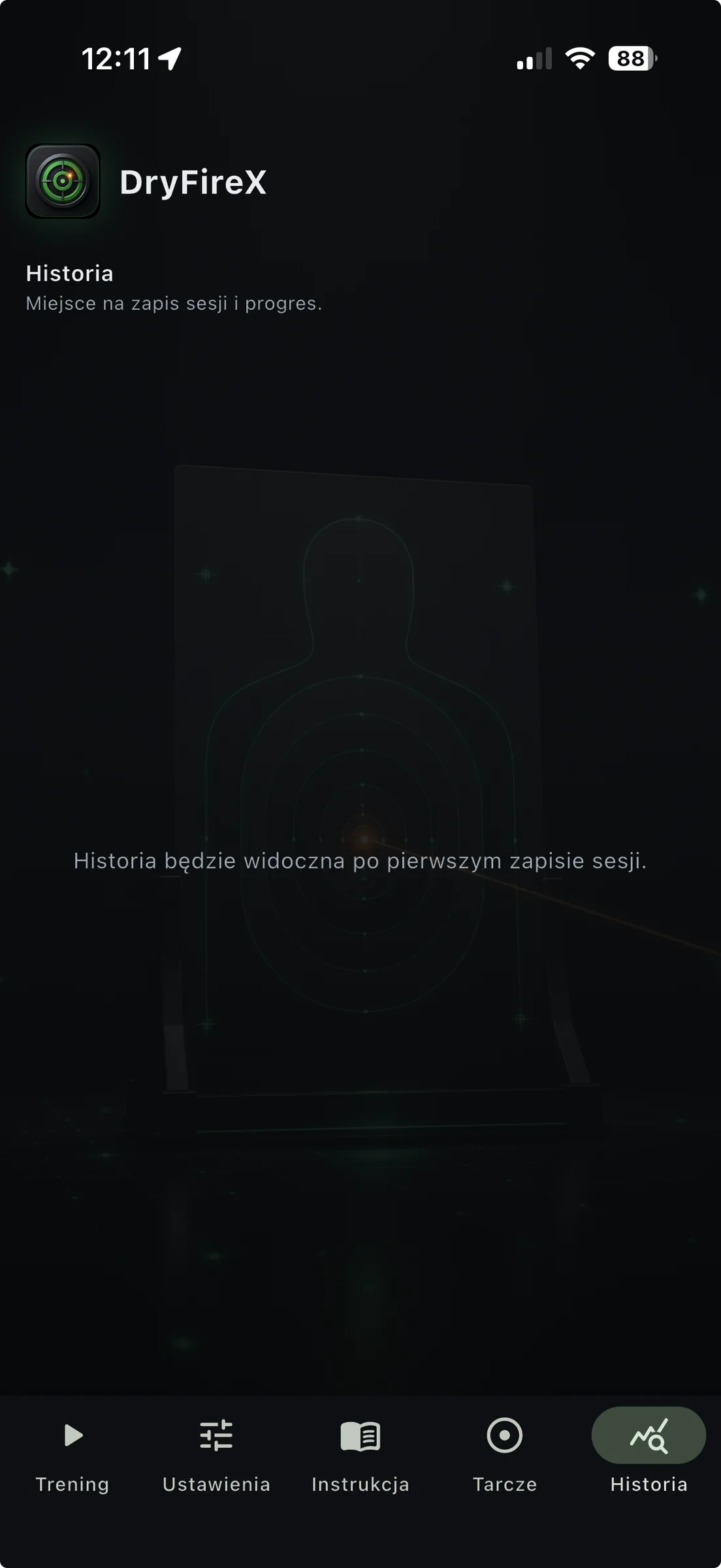 Lista treningów DryFireX