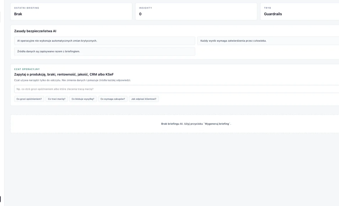 AI operacyjne w ProdForge