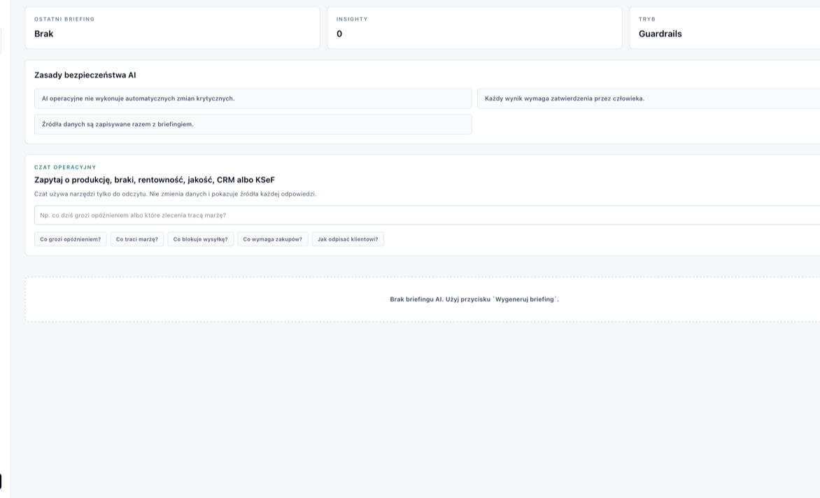 AI operacyjne w ProdForge